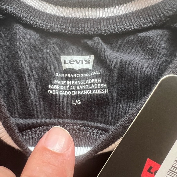 NWT Levi's Women ORACLE SHRUNKEN RINGER T-SHIRT Size Large  (E2) - Picture 5 of 5